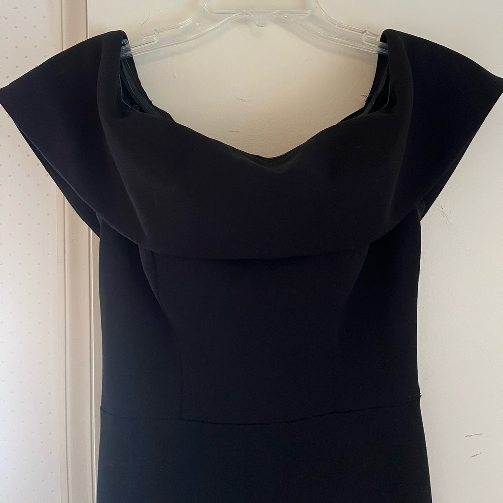 Aqua long black dress